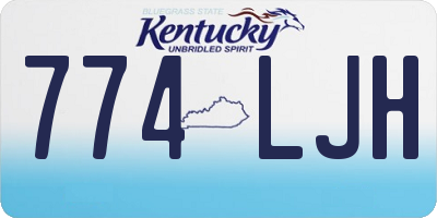 KY license plate 774LJH