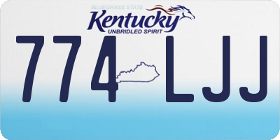 KY license plate 774LJJ
