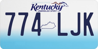 KY license plate 774LJK