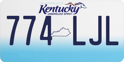 KY license plate 774LJL