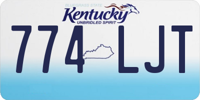 KY license plate 774LJT