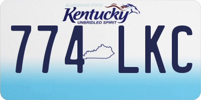 KY license plate 774LKC