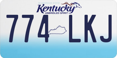 KY license plate 774LKJ