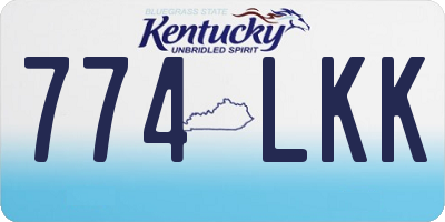 KY license plate 774LKK