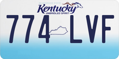 KY license plate 774LVF