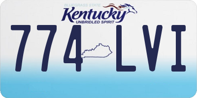KY license plate 774LVI