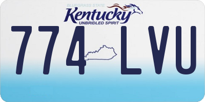 KY license plate 774LVU