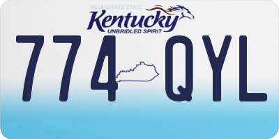 KY license plate 774QYL