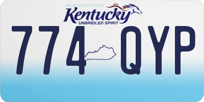 KY license plate 774QYP