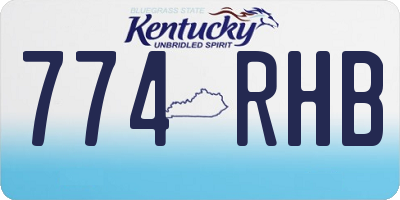 KY license plate 774RHB