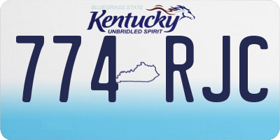 KY license plate 774RJC