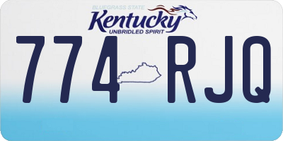 KY license plate 774RJQ
