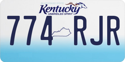 KY license plate 774RJR