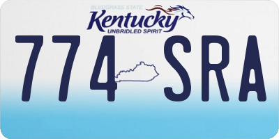 KY license plate 774SRA