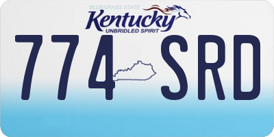 KY license plate 774SRD