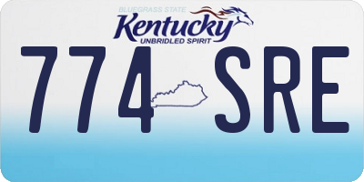 KY license plate 774SRE