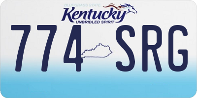 KY license plate 774SRG