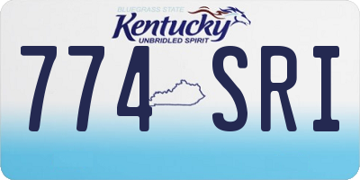 KY license plate 774SRI