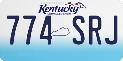 KY license plate 774SRJ