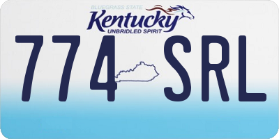 KY license plate 774SRL