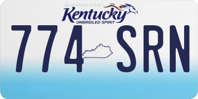 KY license plate 774SRN