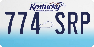 KY license plate 774SRP