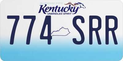 KY license plate 774SRR