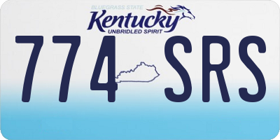 KY license plate 774SRS