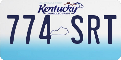 KY license plate 774SRT