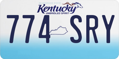 KY license plate 774SRY