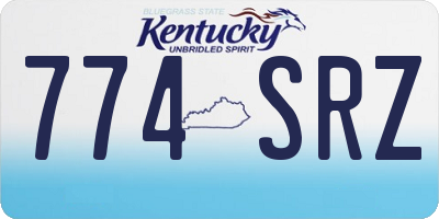 KY license plate 774SRZ