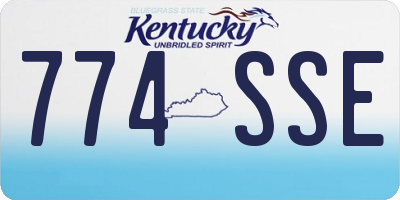 KY license plate 774SSE