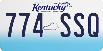 KY license plate 774SSQ
