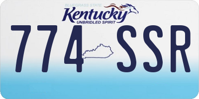 KY license plate 774SSR