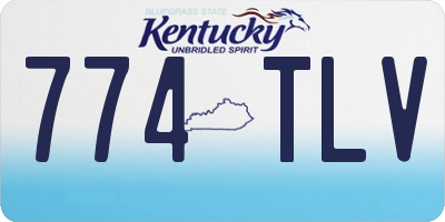 KY license plate 774TLV