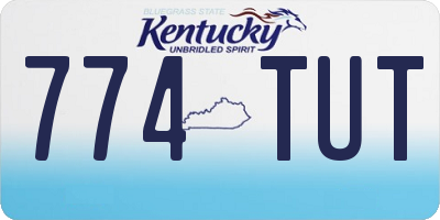 KY license plate 774TUT