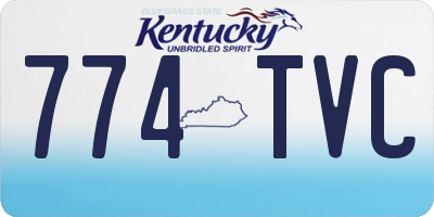 KY license plate 774TVC