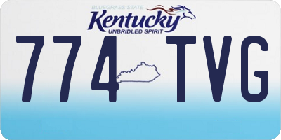 KY license plate 774TVG