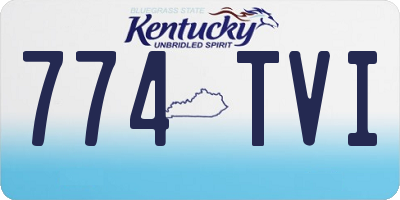 KY license plate 774TVI