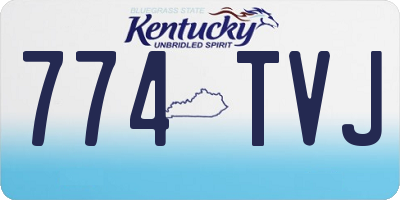KY license plate 774TVJ