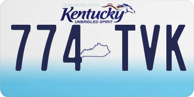 KY license plate 774TVK