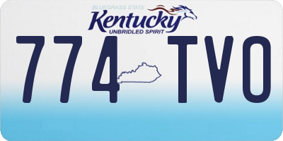 KY license plate 774TVO