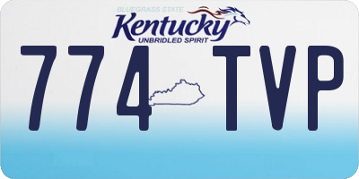 KY license plate 774TVP