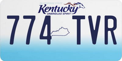 KY license plate 774TVR