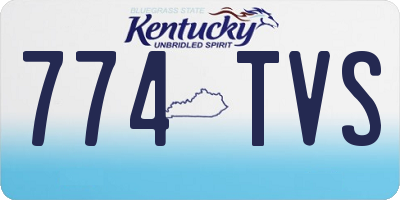 KY license plate 774TVS