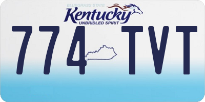 KY license plate 774TVT