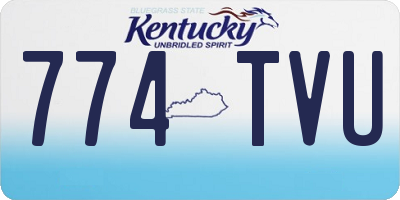 KY license plate 774TVU