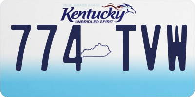 KY license plate 774TVW