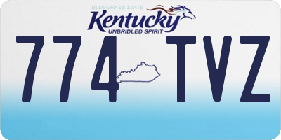 KY license plate 774TVZ