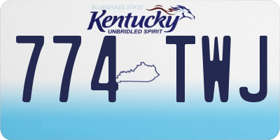 KY license plate 774TWJ